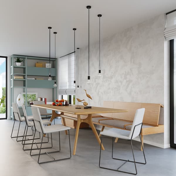 Taklampa EDISON svart Black