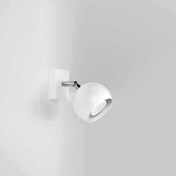Vägglampa OCULARE vit White