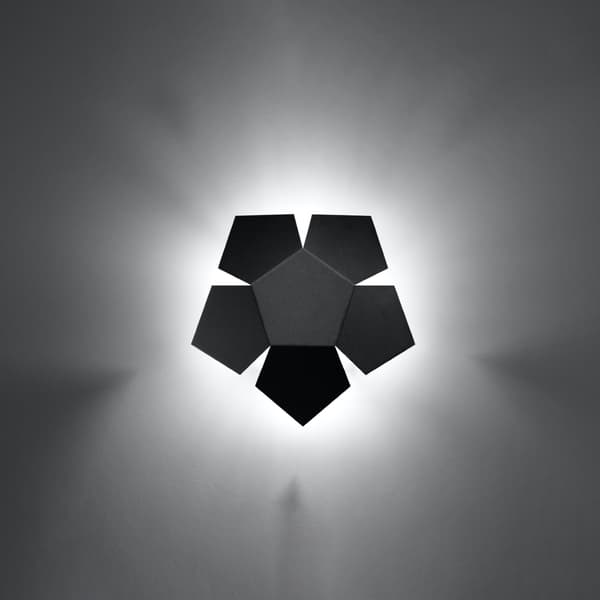 Vägglampa PENTA svart Black