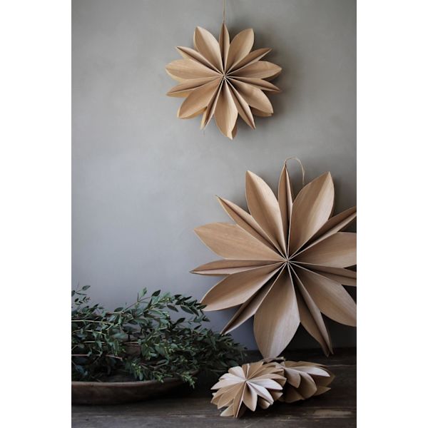 Majas Cottage Stjärna Snowflake 20 cm Brown