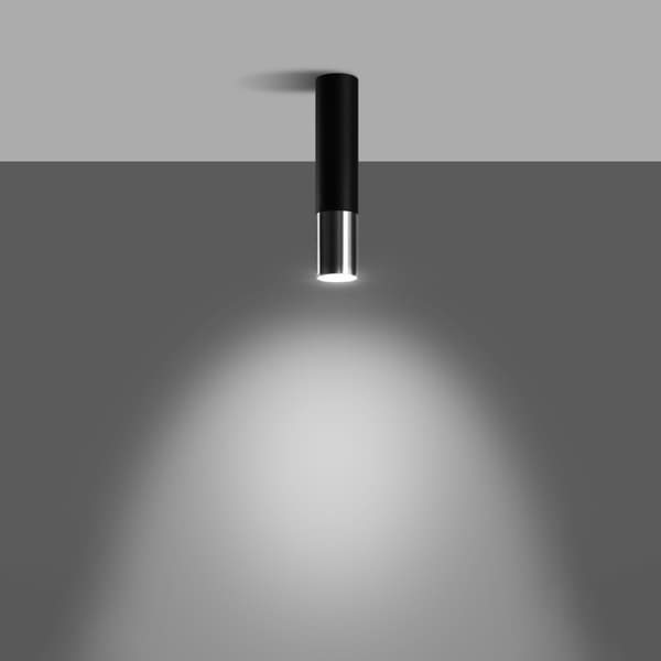 Taklampa LOOPEZ svart/krom Black
