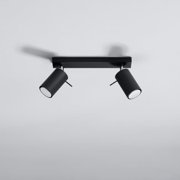Taklampa RING 2 svart Black
