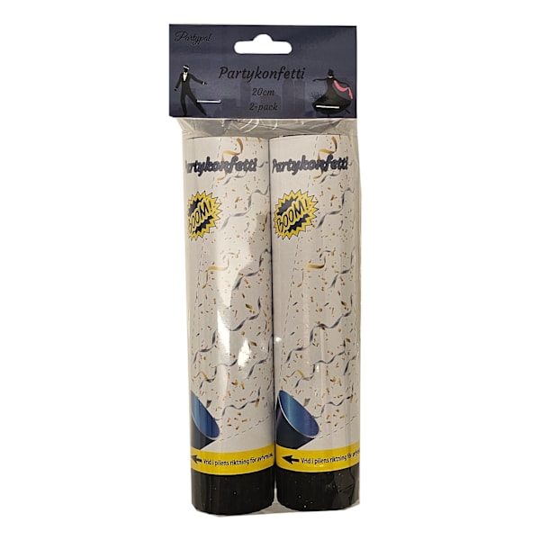 Konfetti Guld Silver 2-pack multifärg
