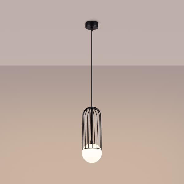 Pendellampa BRINA 1 svart Black