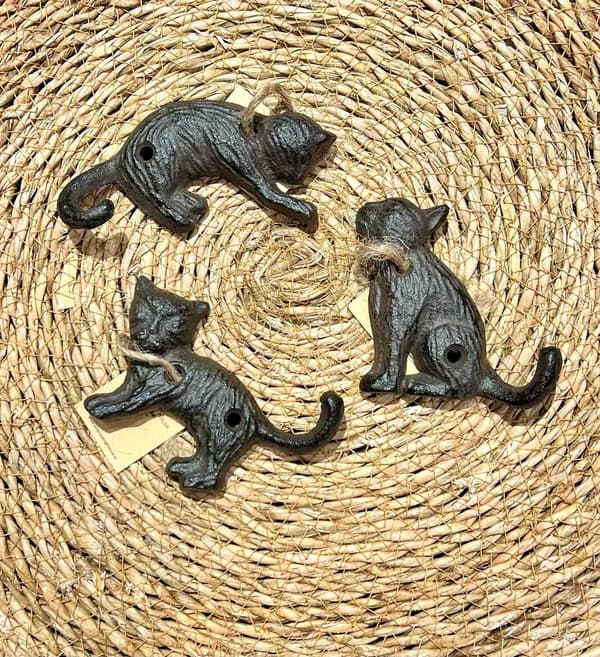 Krok Katt Gjutjärn Black