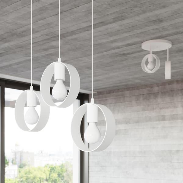 Hängande lampa TITRAN 3 biała White