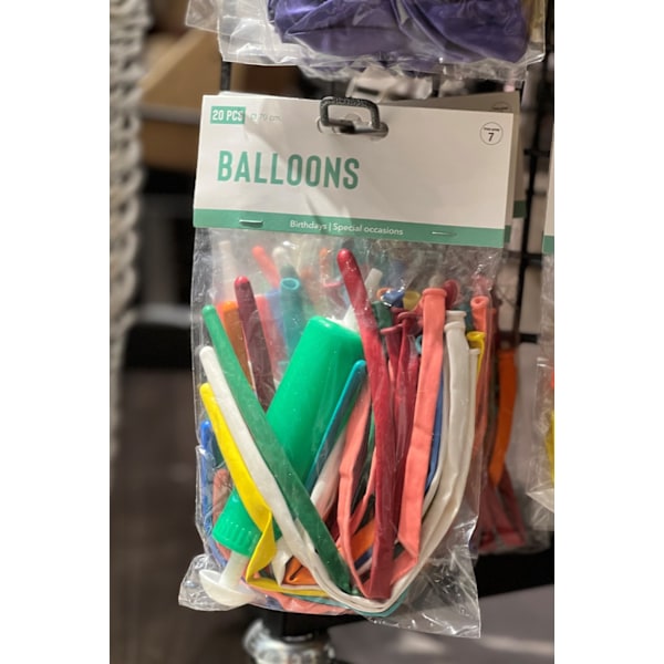 Ballong Figurballonger 20-pack Latex multifärg