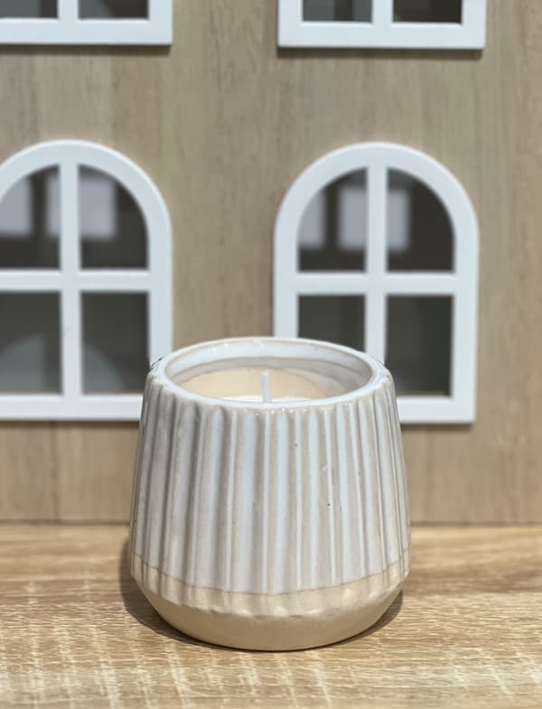 Ljus Keramik Vitt White
