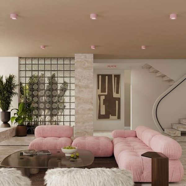 Taklampa MODO 1 rosa Gx53 Pink