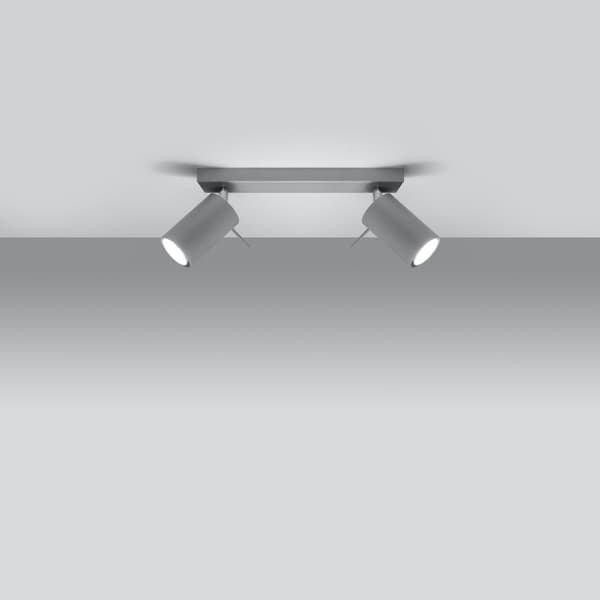 Taklampa RING 2 grå Grey