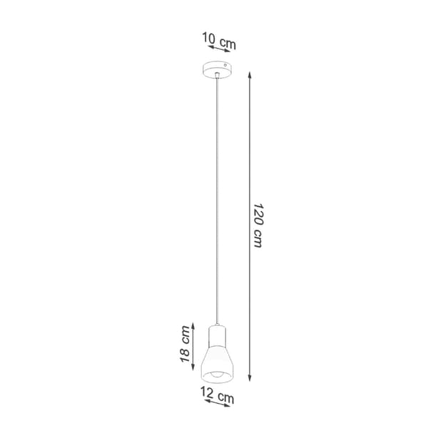 Pendel lampa QUBIC svart Black
