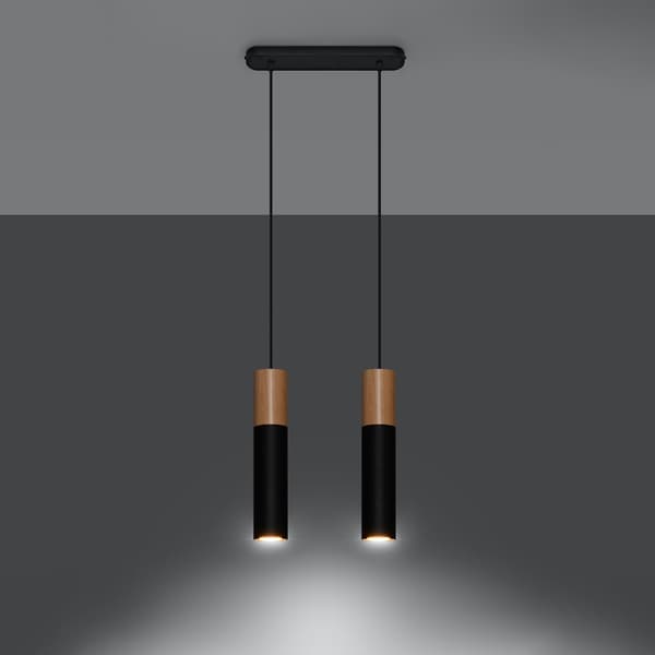 Pendel lampa PABLO 2 svart Black