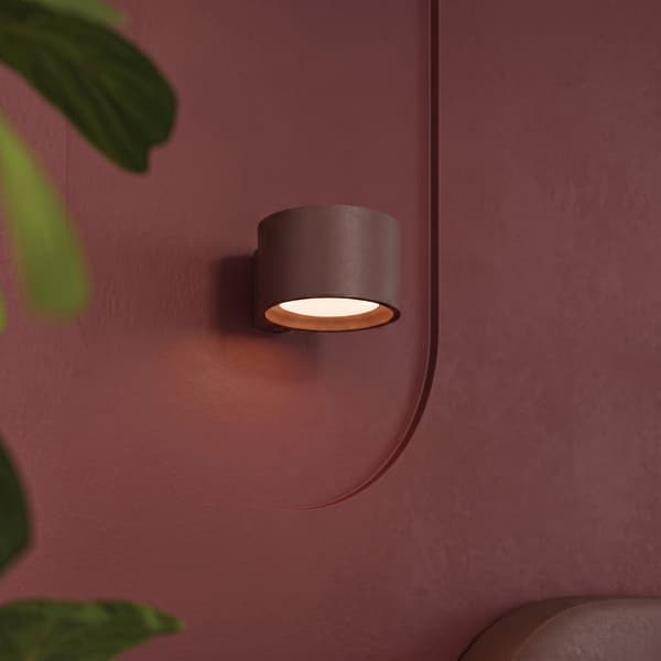 Vägglampa MODO 1 brun Gx53 Brown