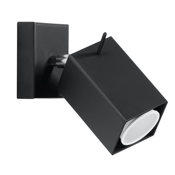 Vägglampa MERIDA svart Svart