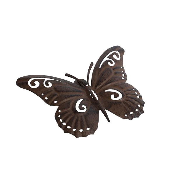 Butterfly metallmagnet 11 cm Brown