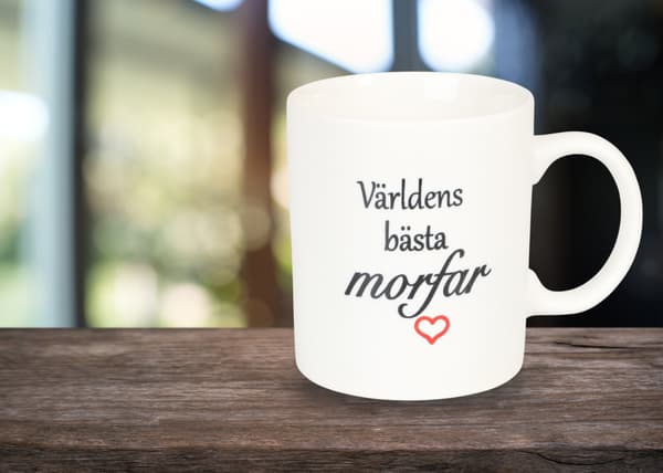 Mugg Världens bästa morfar Vit