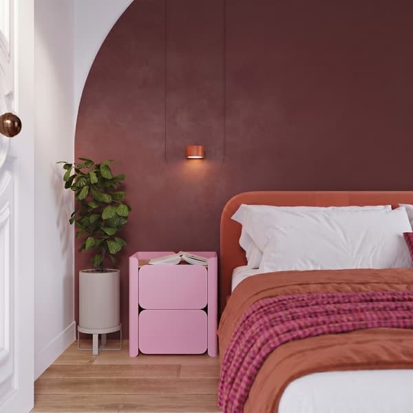 Vägglampa MODO 1 röd ockra Gx53 Red