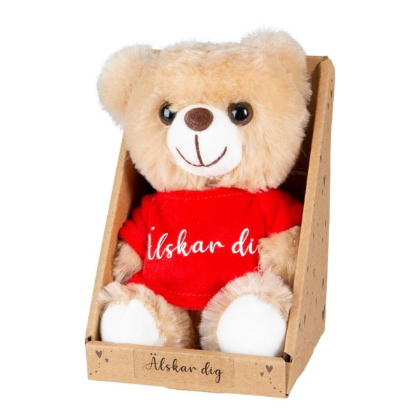 Nallebjörn Älskar dig Nalle Teddybjörn Beige