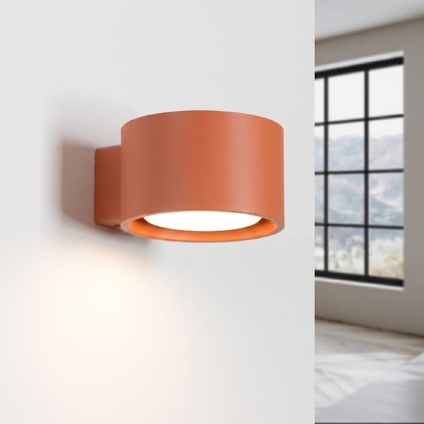 Vägglampa MODO 1 röd ockra Gx53 Red