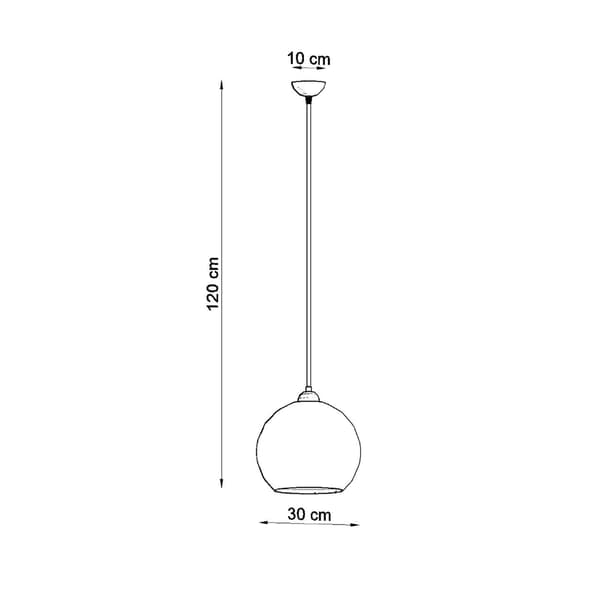 Pendel lampa BALL grafit Grey