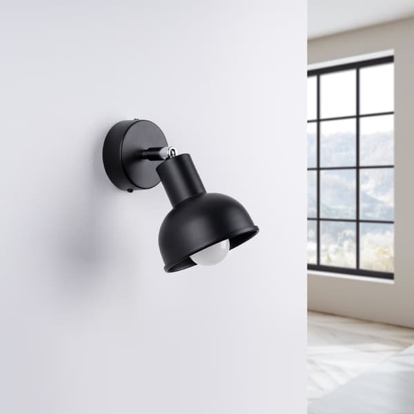 Vägglampa ELBA svart Black