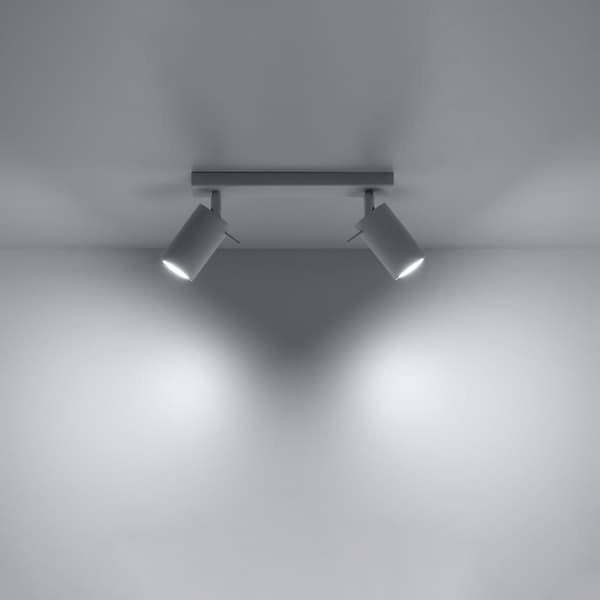 Taklampa RING 2 vit White