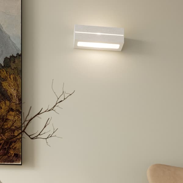 Vägglampa keramik VEGA LINE Vit