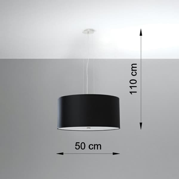 Ljuskrona OTTO 50 svart Black