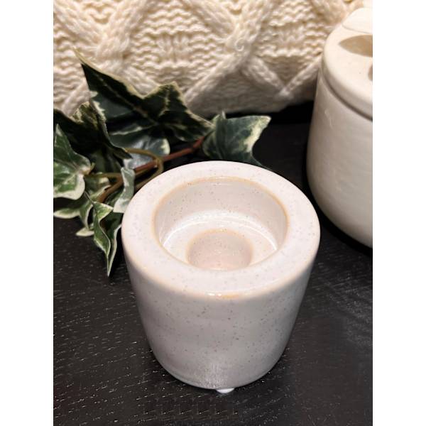 Ljusstake Vit Keramik White