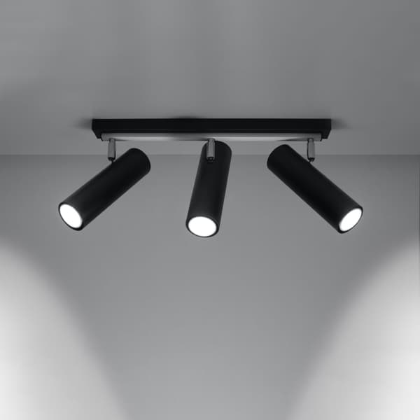 Taklampa DIREZIONE 3 svart Black