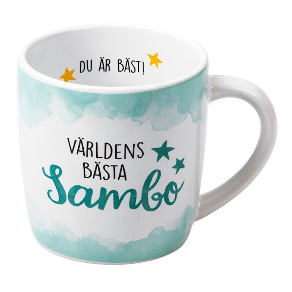 Mugg VÄRLDENS BÄSTA SAMBO Multicolor