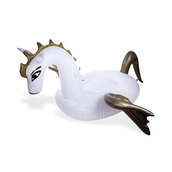Pegasus Horse Oppustelig stor bademadras White