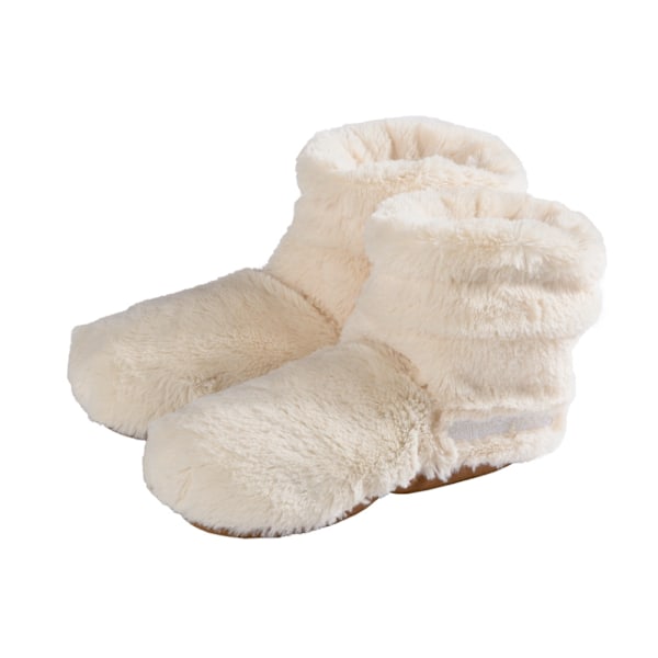 Warmies Höga Tofflor Deluxe Vit one size