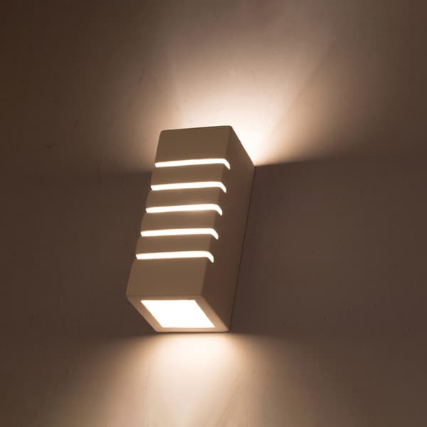 Vägglampa keramisk SAMIR White
