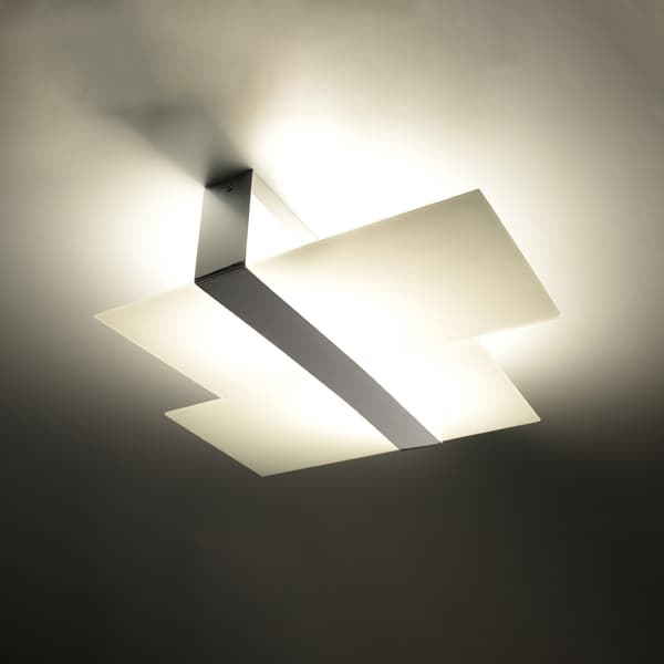 Taklampa MASSIMO chrom White