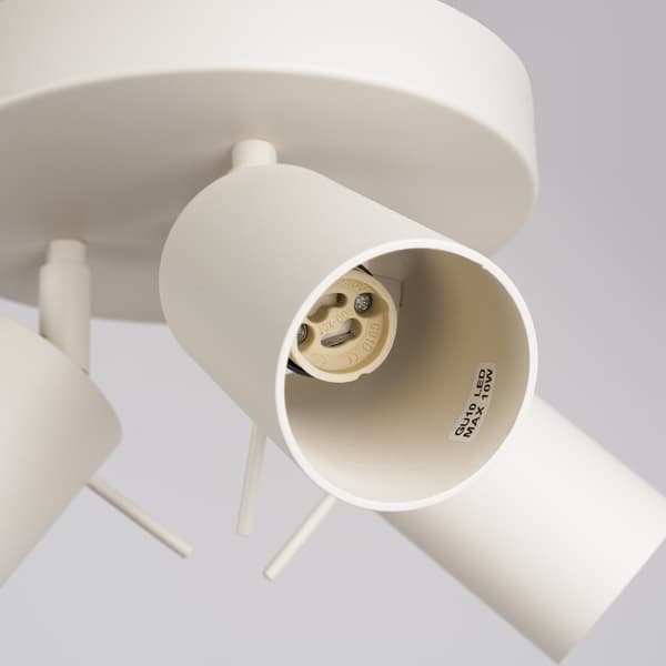 Taklampa RING 3P beige Beige
