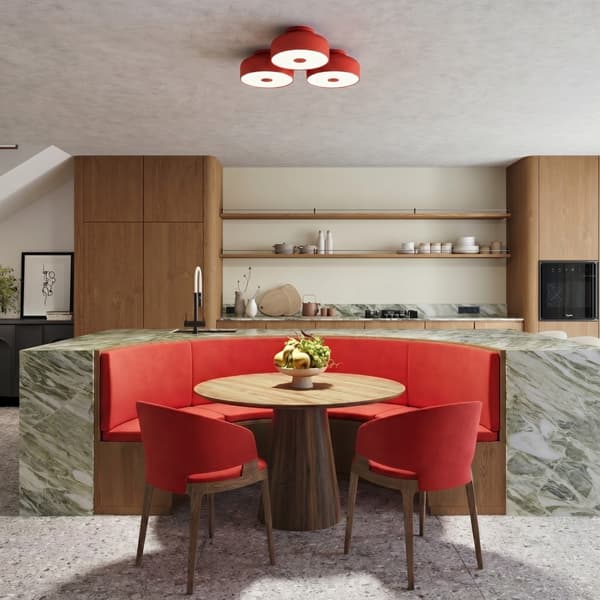 Taklampa OMIQ röd Red