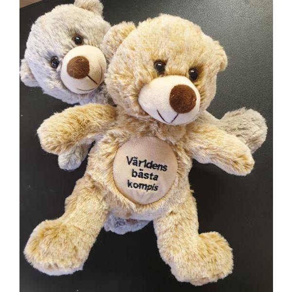 Nalle Världens bästa kompis Grå 20 cm Grey