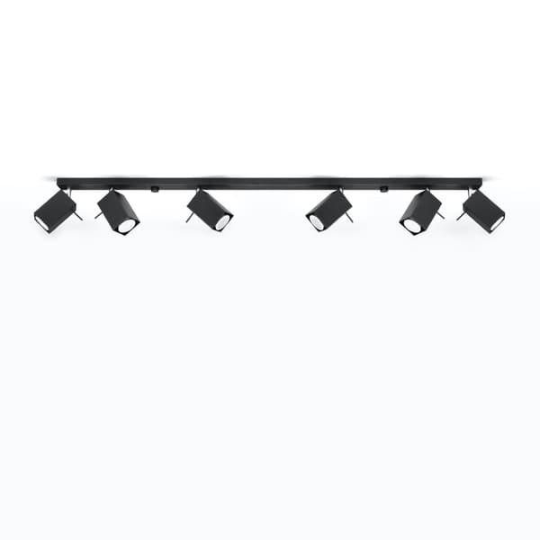 Taklampa MERIDA 6L svart Black