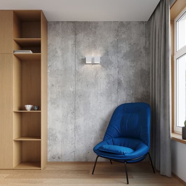 Vägglampa QUAD 2 vit White