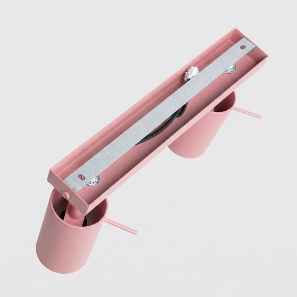 Taklampa RING 2 rosa Pink