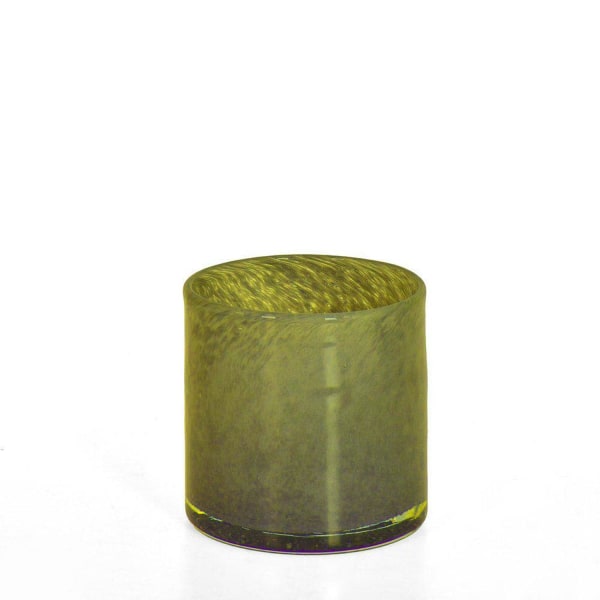 Kynttilänjalka Green Glass 8x8 cm Dark green