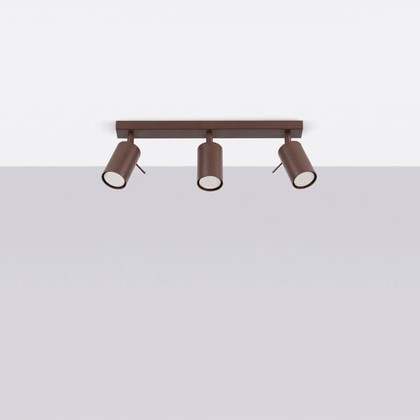 Taklampa RING 3L brun Brown