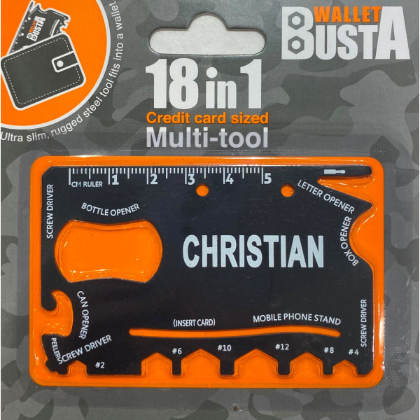 Köp Multitool Multiverktyg CHRISTIAN kreditkort betalkort multifärg | Fyndiq