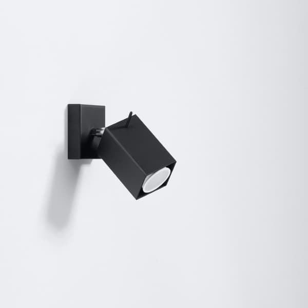 Vägglampa MERIDA svart Black