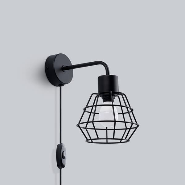 Vägglampa SUBA svart Black