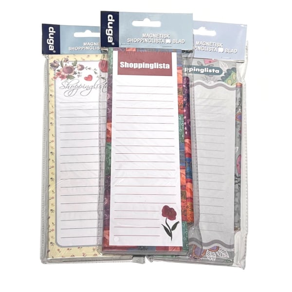 Magnetblock med penna 3-PACK magnet block 24x7cm Multicolor one size