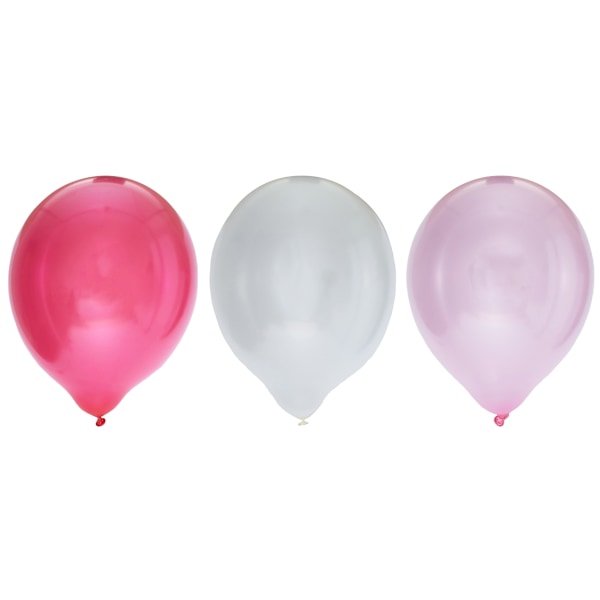 Ballong Metallic Rosa 8-pack Latex Rosa