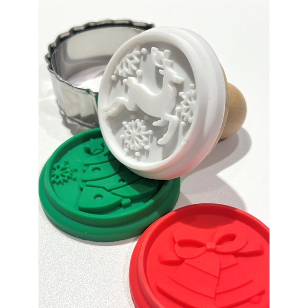 Pepparkaksstämplar Set Stämplar Bak 3 motiv Green