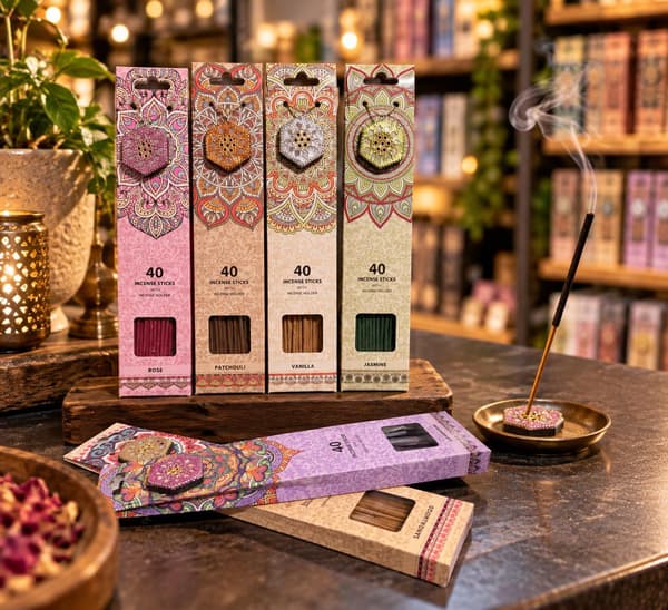 Rökelse Patchouli med hållare 40-pack Patchouli